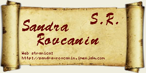 Sandra Rovčanin vizit kartica